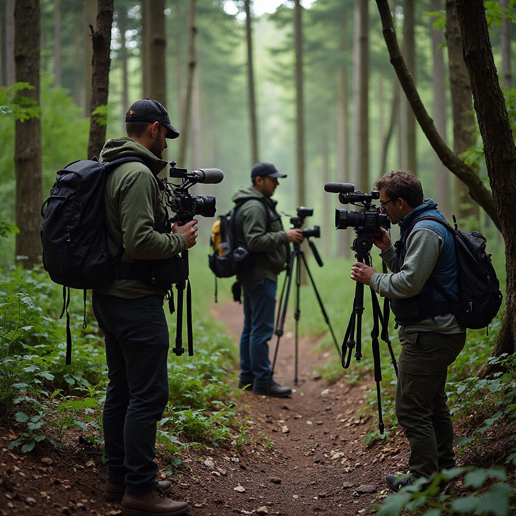 Documentary filming of conservation efforts