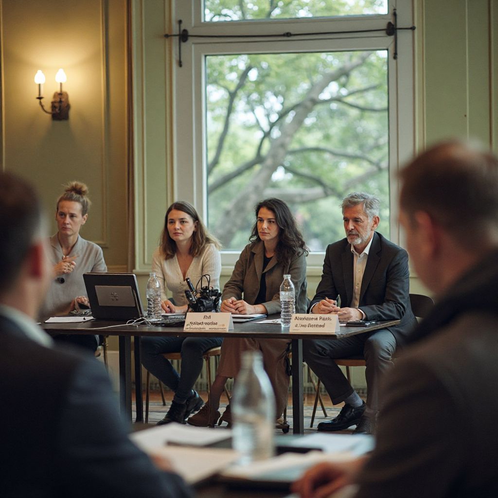 Press conference on environmental initiatives